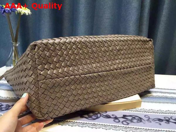 Bottega Veneta Cabat Bag in Grey Intrecciato Nappa Replica