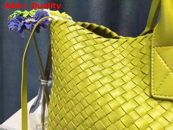 Bottega Veneta Cabat Bag in Lemon Yellow Replica