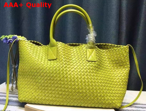 Bottega Veneta Cabat Bag in Lemon Yellow Replica