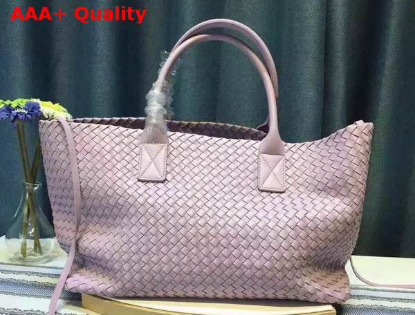 Bottega Veneta Cabat Bag in Pink Intrecciato Nappa Replica