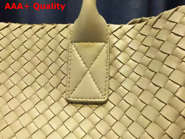 Bottega Veneta Cabat Bag in Yellow Intrecciato Nappa Replica