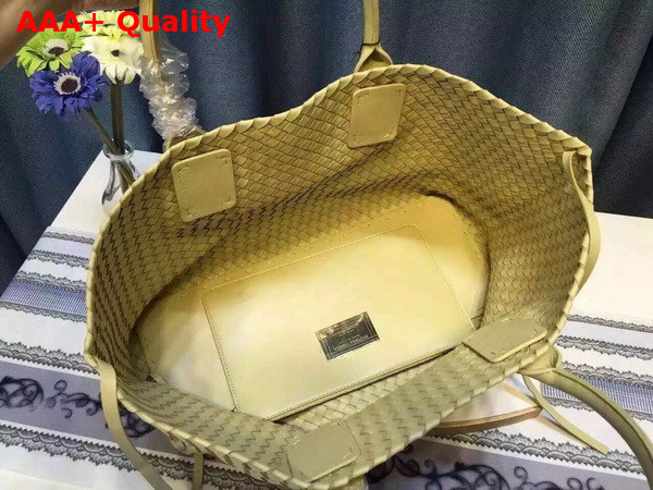 Bottega Veneta Cabat Bag in Yellow Intrecciato Nappa Replica