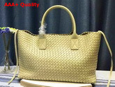 Bottega Veneta Cabat Bag in Yellow Intrecciato Nappa Replica