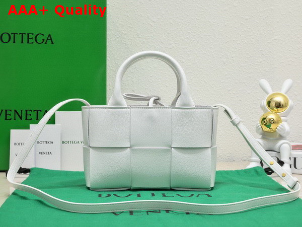 Bottega Veneta Candy Arco Tote Bag in White Calfskin Replica