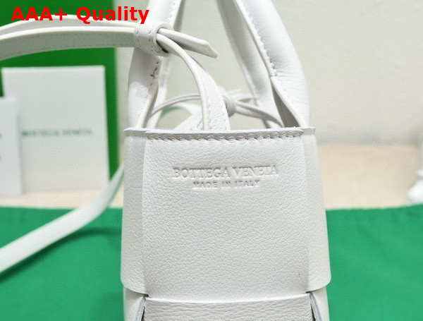 Bottega Veneta Candy Arco Tote Bag in White Calfskin Replica