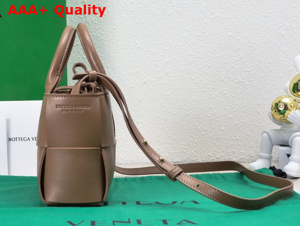 Bottega Veneta Candy Arco Tote Bag in Wood Lambskin Replica