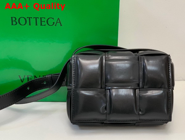 Bottega Veneta Candy Padded Cassette Black Lamb Skin Replica