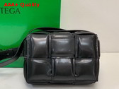 Bottega Veneta Candy Padded Cassette Black Lamb Skin Replica