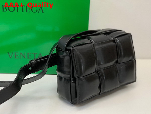 Bottega Veneta Candy Padded Cassette Black Lamb Skin Replica