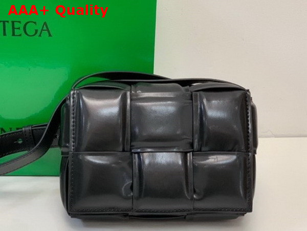 Bottega Veneta Candy Padded Cassette Black Lamb Skin Replica