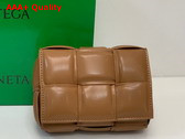 Bottega Veneta Candy Padded Cassette Caramel Lamb Skin Replica