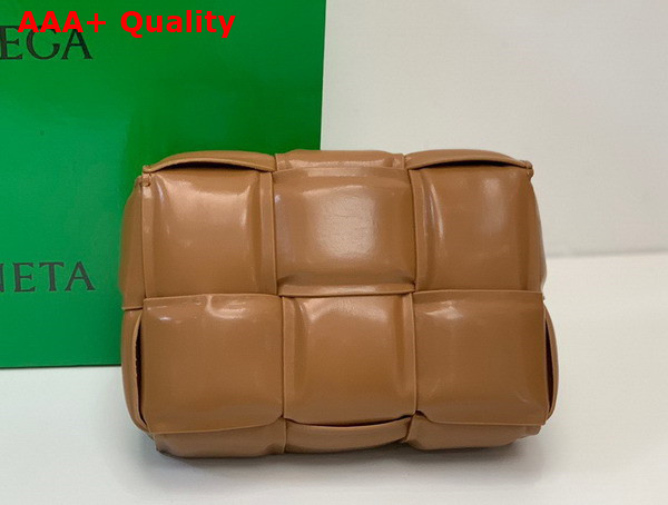 Bottega Veneta Candy Padded Cassette Caramel Lamb Skin Replica