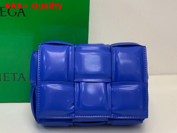 Bottega Veneta Candy Padded Cassette Cobalt Lamb Skin Replica