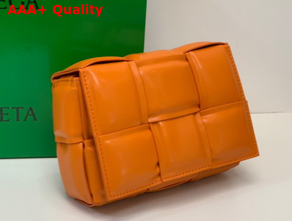 Bottega Veneta Candy Padded Cassette Orange Lamb Skin Replica