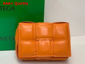 Bottega Veneta Candy Padded Cassette Orange Lamb Skin Replica