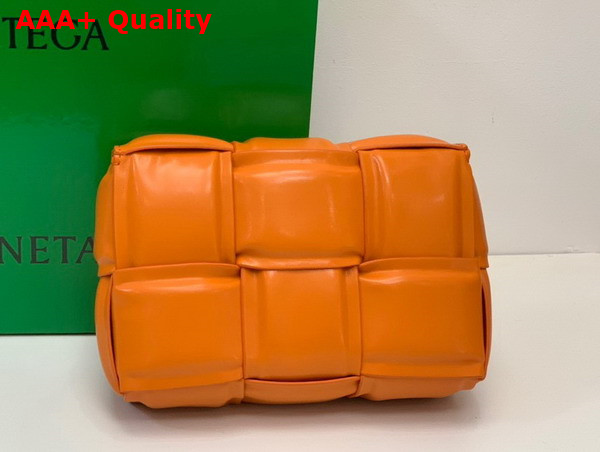 Bottega Veneta Candy Padded Cassette Orange Lamb Skin Replica