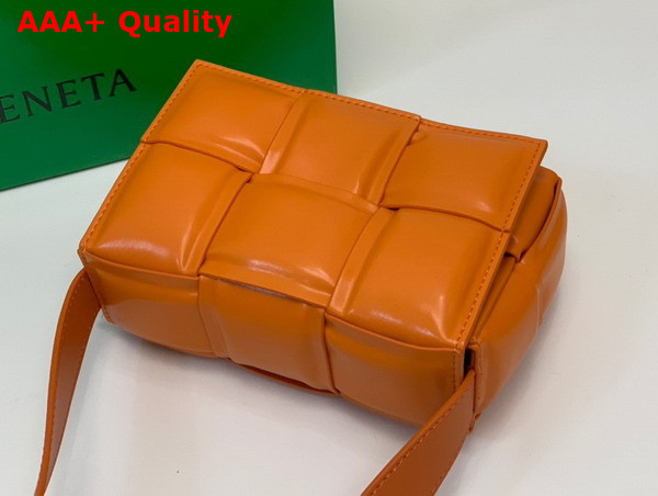 Bottega Veneta Candy Padded Cassette Orange Lamb Skin Replica