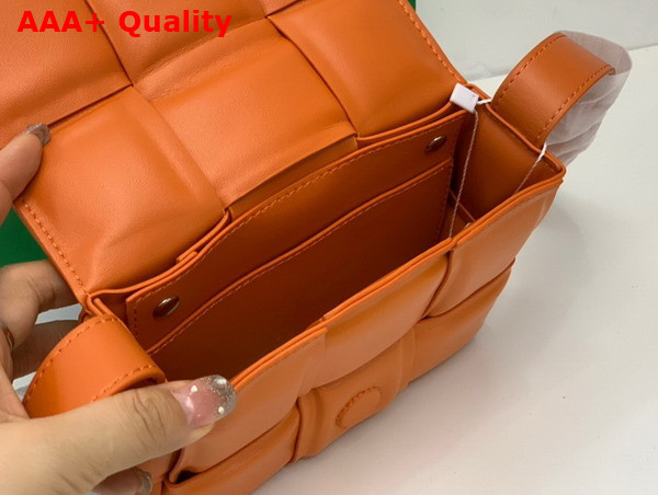 Bottega Veneta Candy Padded Cassette Orange Lamb Skin Replica