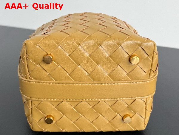 Bottega Veneta Candy Wallace Dark Praline Micro Intrecciato Leather Shoulder Bag Replica