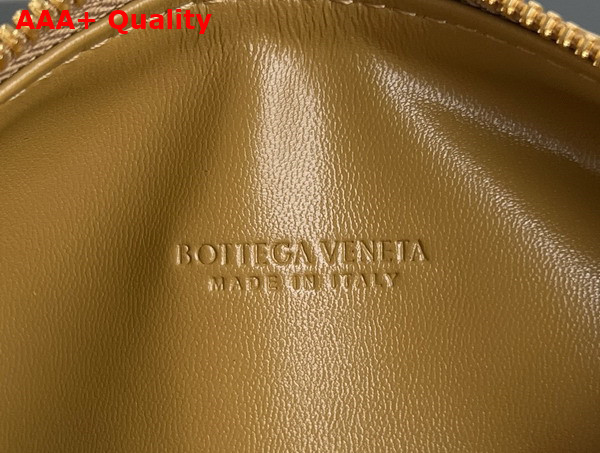 Bottega Veneta Candy Wallace Dark Praline Micro Intrecciato Leather Shoulder Bag Replica