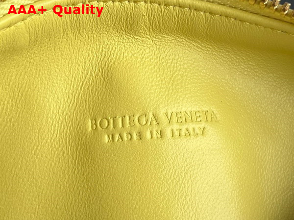 Bottega Veneta Candy Wallace Yellow Micro Intrecciato Leather Shoulder Bag Replica