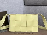 Bottega Veneta Cassette Bag in Maxi Intreccio Ice Cream