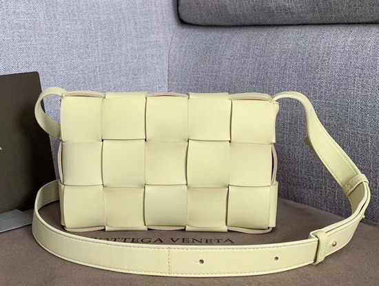 Bottega Veneta Cassette Bag in Maxi Intreccio Ice Cream