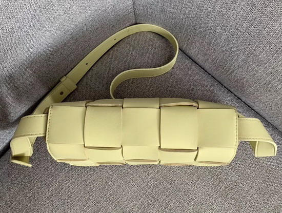 Bottega Veneta Cassette Bag in Maxi Intreccio Ice Cream