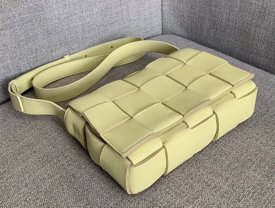 Bottega Veneta Cassette Bag in Maxi Intreccio Ice Cream