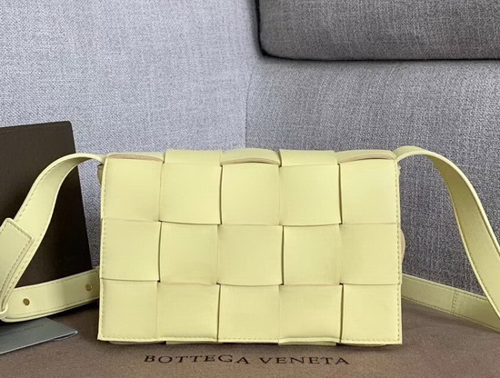 Bottega Veneta Cassette Bag in Maxi Intreccio Ice Cream