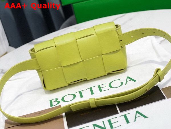 Bottega Veneta Cassette Belt Bag Acid Kiwi Lamb Skin Replica