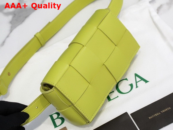 Bottega Veneta Cassette Belt Bag Acid Kiwi Lamb Skin Replica