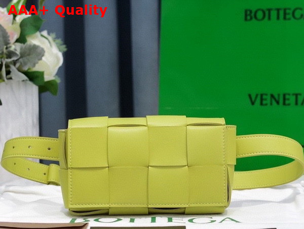 Bottega Veneta Cassette Belt Bag Acid Kiwi Lamb Skin Replica