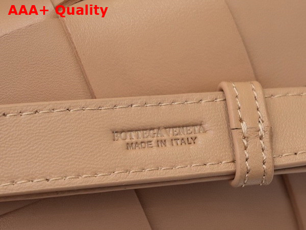 Bottega Veneta Cassette Belt Bag Almond Lamb Skin Replica