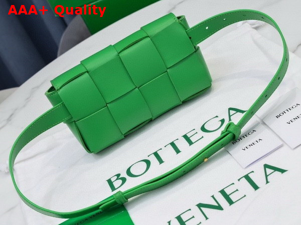 Bottega Veneta Cassette Belt Bag Parakeet Lamb Skin Replica