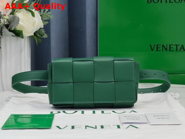 Bottega Veneta Cassette Belt Bag Raintree Lamb Skin Replica