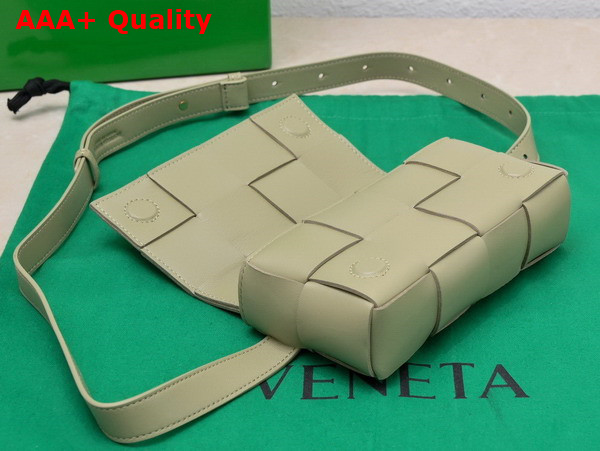 Bottega Veneta Cassette Belt Bag Travertine Lamb Skin Replica