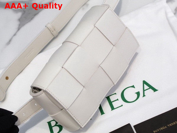 Bottega Veneta Cassette Belt Bag White Lamb Skin Replica