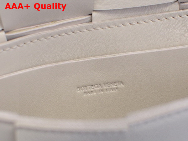 Bottega Veneta Cassette Belt Bag White Lamb Skin Replica