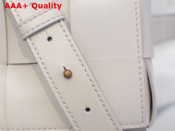 Bottega Veneta Cassette Belt Bag White Lamb Skin Replica