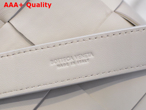 Bottega Veneta Cassette Belt Bag White Lamb Skin Replica