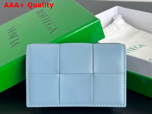 Bottega Veneta Cassette Business Card Case Ice Intreccio Leather Replica