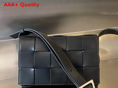 Bottega Veneta Cassette Cross Body Bag in Black Calfskin Replica