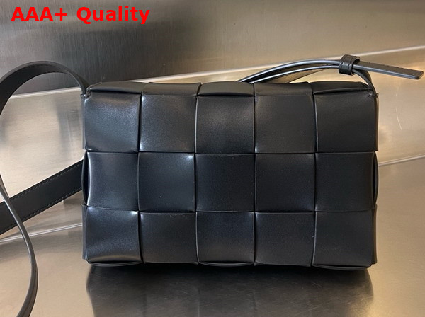 Bottega Veneta Cassette Cross Body Bag in Black Calfskin Replica