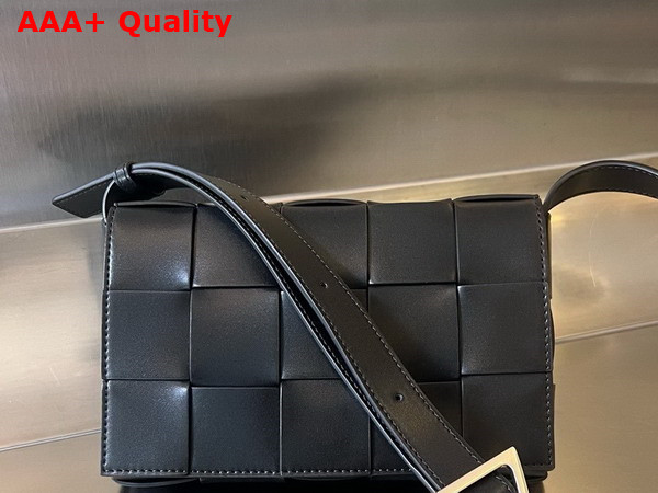 Bottega Veneta Cassette Cross Body Bag in Black Calfskin Replica