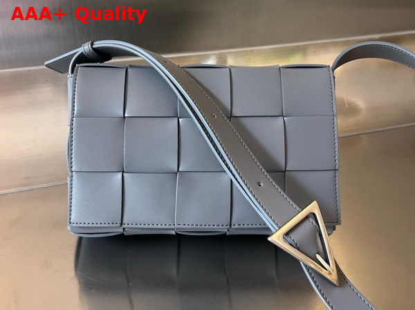 Bottega Veneta Cassette Cross Body Bag in Thunder and Blue Calfskin Replica