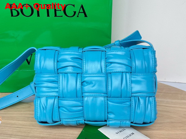 Bottega Veneta Cassette Porridge Foulard Intreccio Leather Cross Body Bag Replica