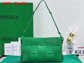 Bottega Veneta Cassette Pouch On Strap Parakeet Intreccio Leather Replica