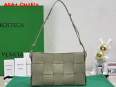 Bottega Veneta Cassette Pouch On Strap Travertine Intreccio Leather Replica