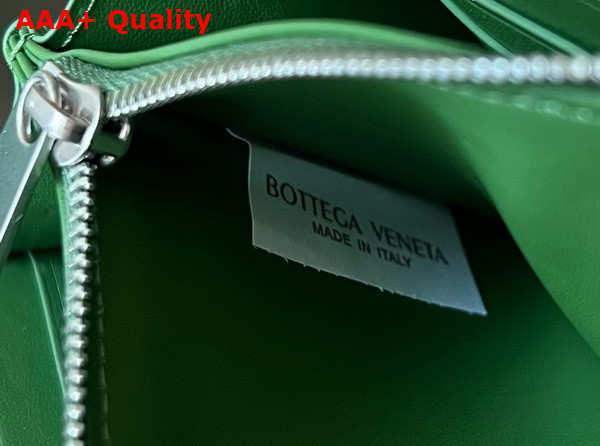 Bottega Veneta Cassette Zip Around Wallet in Avocado Intrecciato Leather Replica